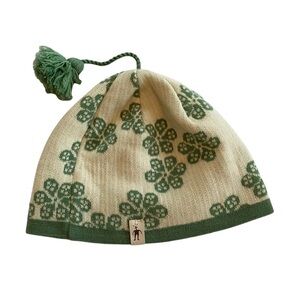 Smartwool Merino Wool Pom Winter Hat with Flowers